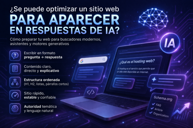 Cómo preparar tu web para buscadores modernos y motores generativos (SEO para IA / GEO)